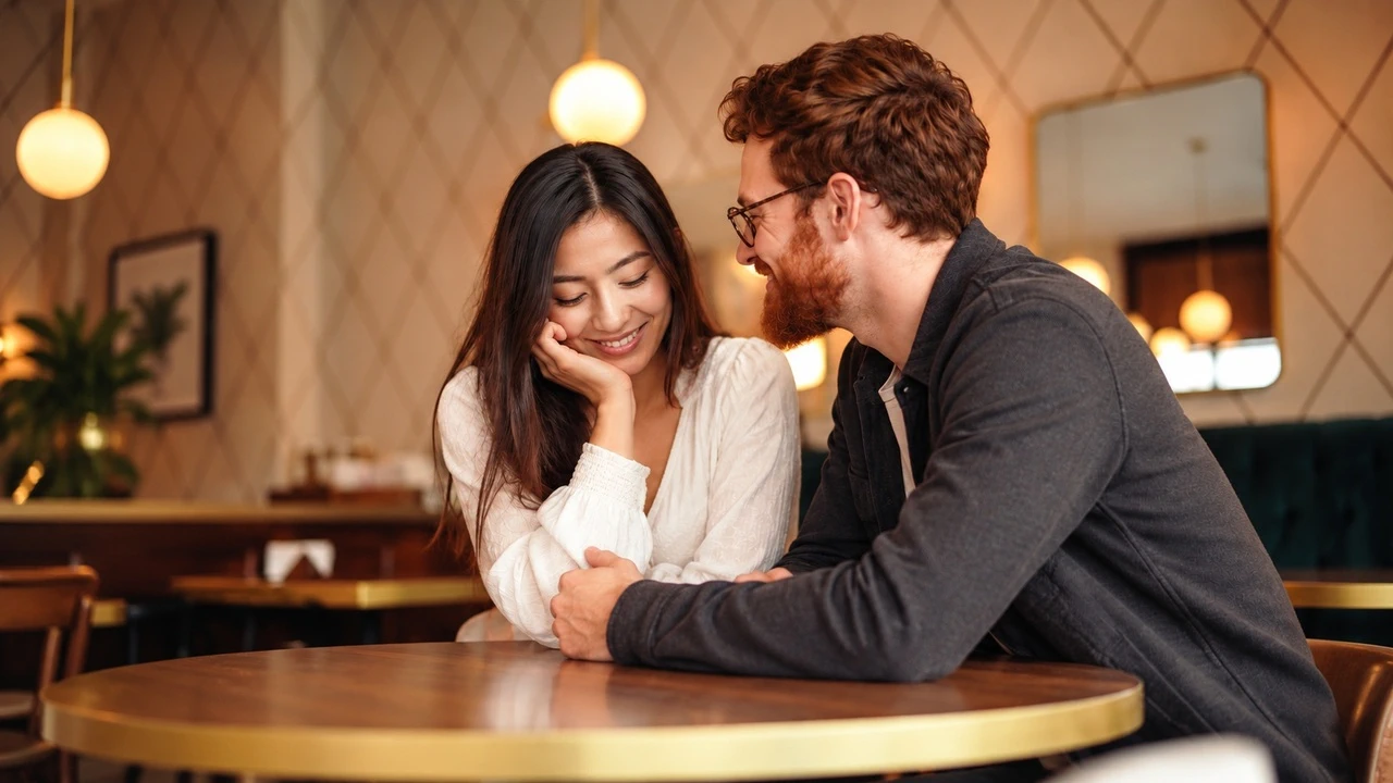 homme confiant qui sourit à une fille — art de la taquinerie amoureuse