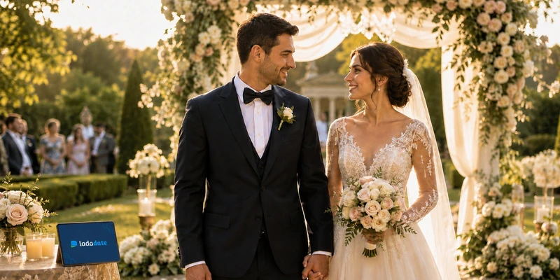 Couple formé grâce à LadaDate, mariage avec femme roumaine
