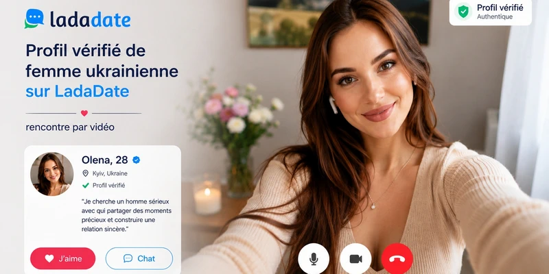Profil vérifié de femme ukrainienne sur LadaDate – rencontre par vidéo